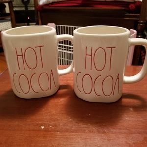 2 New Rae Dunn Hot Coco mugs